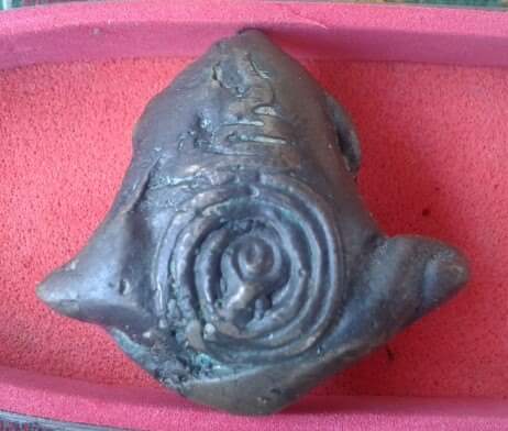 พระอุปคุตเขมร หลังยันต์