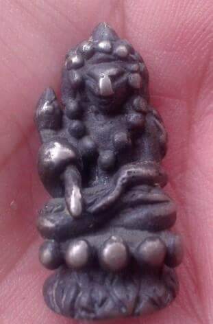 พระกริ่งหน้าตั๊กแตน สัมฤทธิ์เงิน