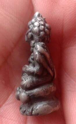 พระกริ่งหน้าตั๊กแตน สัมฤทธิ์เงิน