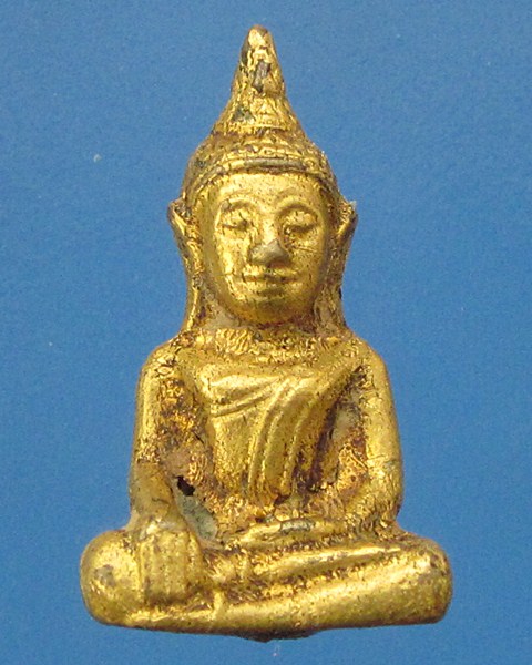 พระยอดธงเนื้อเงินเปียกทองกรุอยุธยา