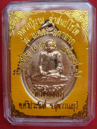 เหรียญรุ่น เมตตามหาลาภ เนื้อนวะ หลวงปู่นาม วัดน้อยชมภู่