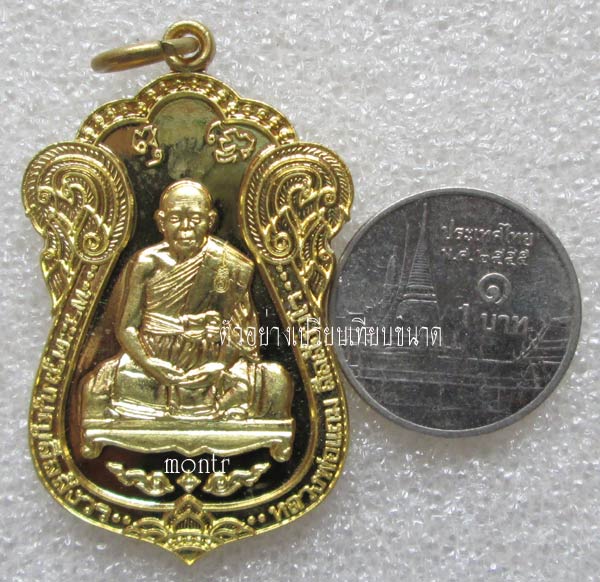 เหรียญบารมี หลวงพ่อแถม วัดช้างแทงกระจาด จ.เพชรบุรี  no.972