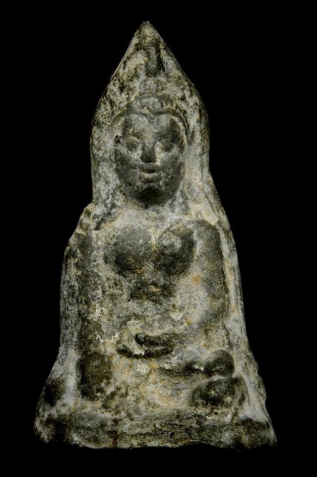 พระอู่ทองตะกวน กรุเขาพนมเพลิง เนื้อชินเงิน