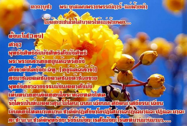 ขุนแผนพรายพรรณิการ์ - แม่ฝ้ายคำ วัดสันป่าม่วง จ.พะเยา เนื้อก้นครกแก่ว่านปัดทอง หลังฝังตะกรุดทองแดง