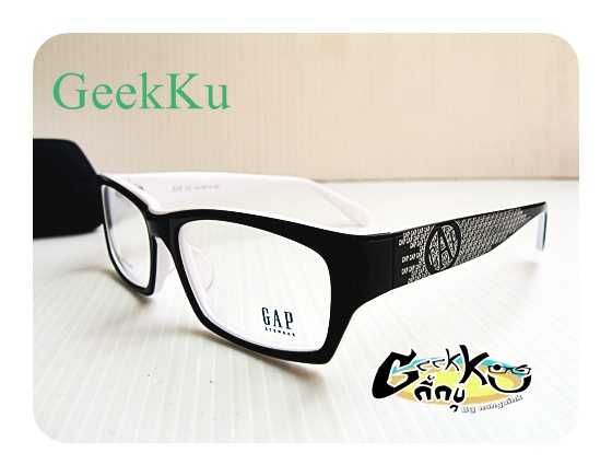   กรอบแว่นตา GAP ทรงกรอบเต็มสีดำด้านในสีขาว