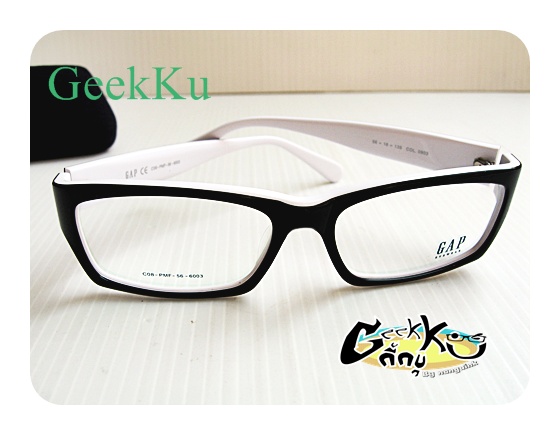   กรอบแว่นตา GAP ทรงกรอบเต็มสีดำด้านในสีขาว