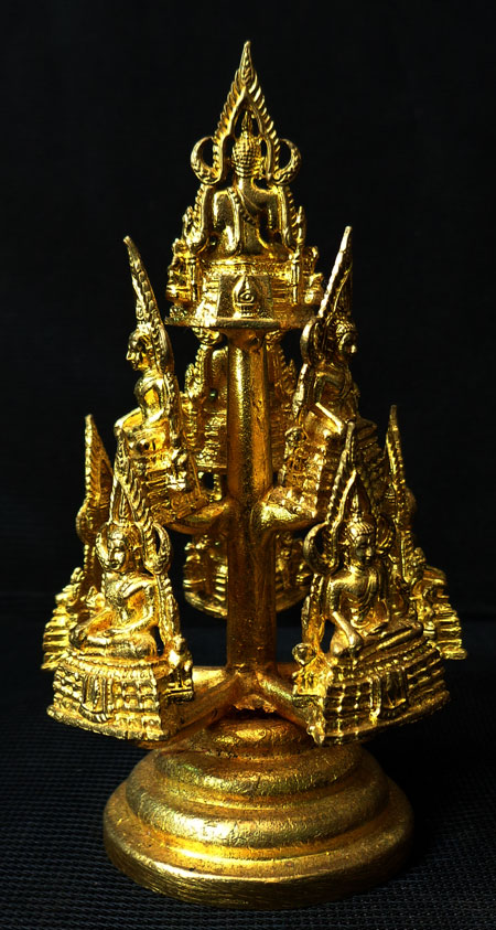ช่อพระพุทธชินราช 9 องค์ ทองเหลือง ฐานผ่านศูนย์กลาง 1.5นิ้ว สูง 3นิ้ว ละเอียดทุกจุด สวยมากๆ