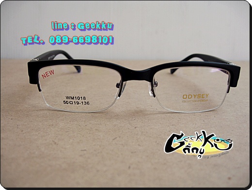  กรอบแว่น ODYSEY.. ทรงครึ่งกรอบ ขาสปริง กางได้ 180 องศา 