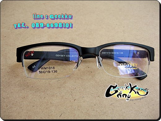  กรอบแว่น ODYSEY.. ทรงครึ่งกรอบ ขาสปริง กางได้ 180 องศา 