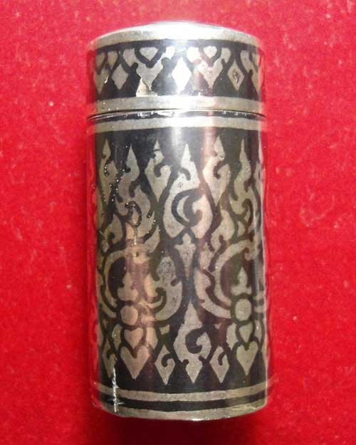 เคาะเดียว @@@ กระปุกยาดม เนื้อเงินลงถม นน.16.71 บาทกว่า 