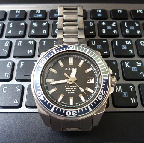 นาฬิกา seiko titanium samurai มือ2