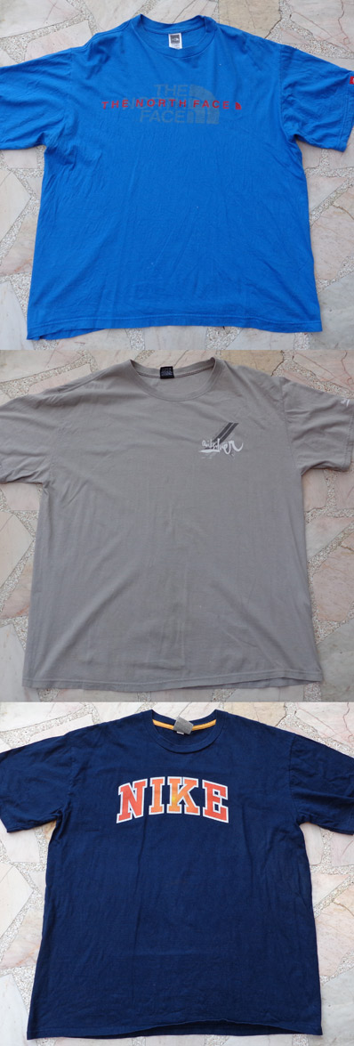 เสื้อ 3 ตัว THE NORTH FACE และ QUIKSILVER และ NIKE เบอร์ใหญ่ XL ทั้งสามตัวนะครับ ถูกๆคับ
