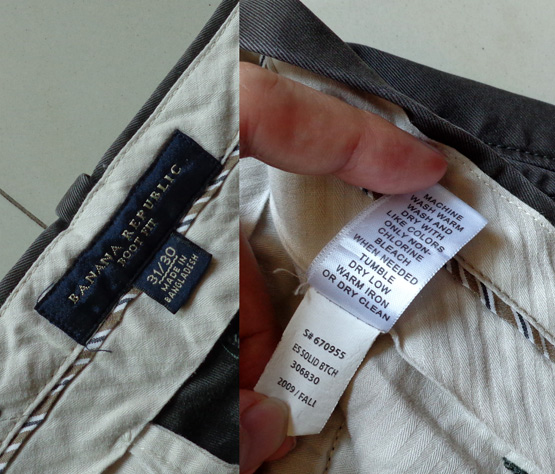 กางเกง BANANA REPUBLIC ของแท้ รุ่น BOOT FIT เอว32ครับ