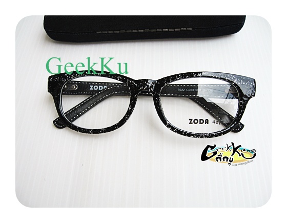  กรอบแว่น SODA ทรงกรอบเต็มสีดำ กรอบพลาสติก