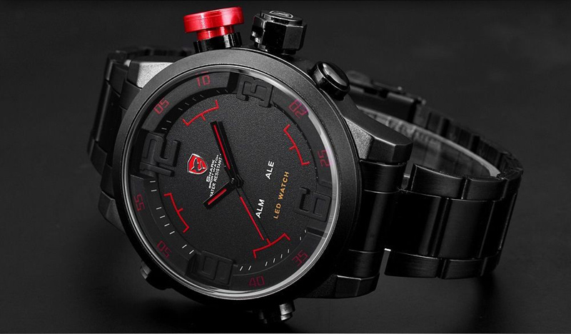 ขอขายถูกๆ!!! นาฬิกาข้อมือ shark Sport Watch รุ่น Gulper Black/Red อุปกรณ์ในกล่องครบทุกอย่างครับ
