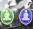 2เหรียญเม็ดแตง อายุวัฒนะมงคล 94  เนื้อเงินงยาสีเขียว+น้ำเงิน หลวงพ่อรวยวัดตะโก มีโค๊ด+หมายเลข พร้อมก