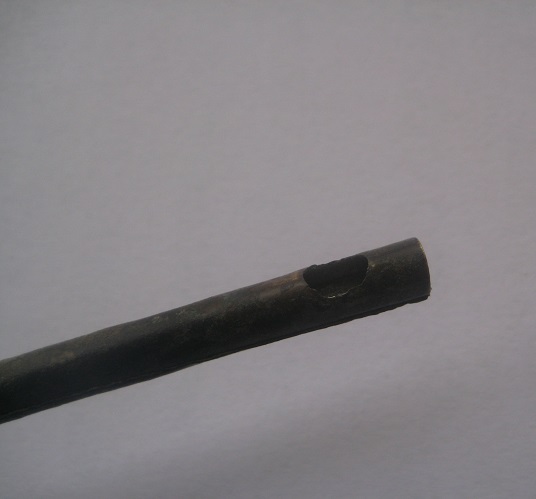 กระบวยเหล้าเป้กทองเหลือง งานเก่าเก็บ