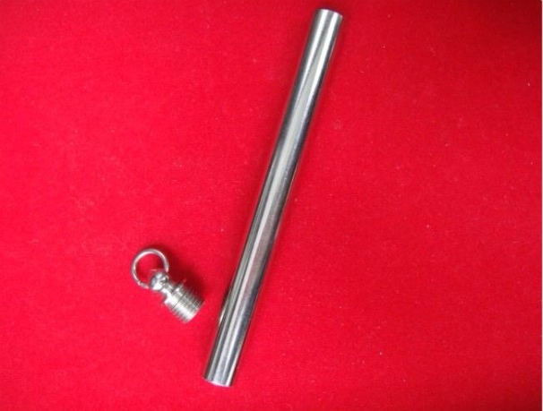 ประมูล หมวด:เบ็ดเตล็ด เกี่ยวกับพระเครื่อง  @@ปลอกตะกรุด สแตนเลส..ขนาดใหญ่ยาว 5 นิ้ว@@