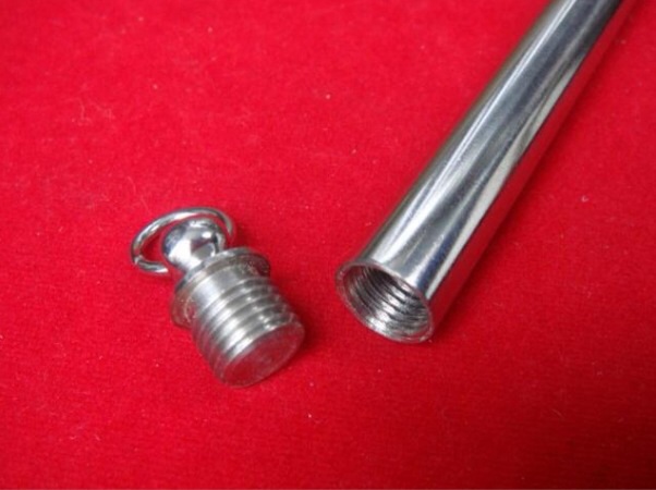 ประมูล หมวด:เบ็ดเตล็ด เกี่ยวกับพระเครื่อง  @@ปลอกตะกรุด สแตนเลส..ขนาดใหญ่ยาว 5 นิ้ว@@