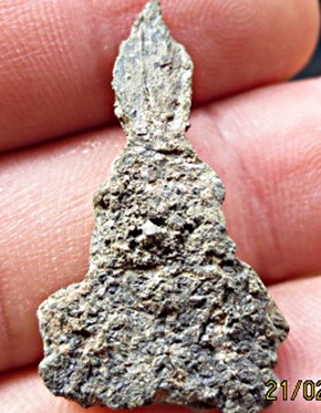 พระมเหศวรเดี่ยว กรุวัดพระศรีมหาธาตุ สุพรรณบุรี เนื้อชินเงิน