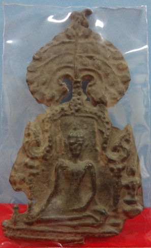 พระกรุวัดราชบูรณะ จ.อยุธยา เนื้อชินเงิน พิมพ์ซุ้มโพธิ์ใหญ่ องค์ 3