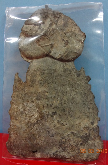 พระกรุวัดราชบูรณะ จ.อยุธยา เนื้อชินเงิน พิมพ์ซุ้มโพธิ์ใหญ่ องค์ 5