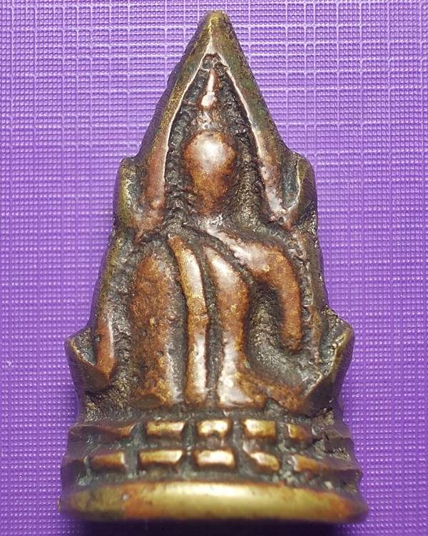 พระพุทธชินราช อินโดจีน 2485 พิมพ์ต้อบัวเล็บช้าง ไม่ตอกโค้ด + บัตรรับประกัน