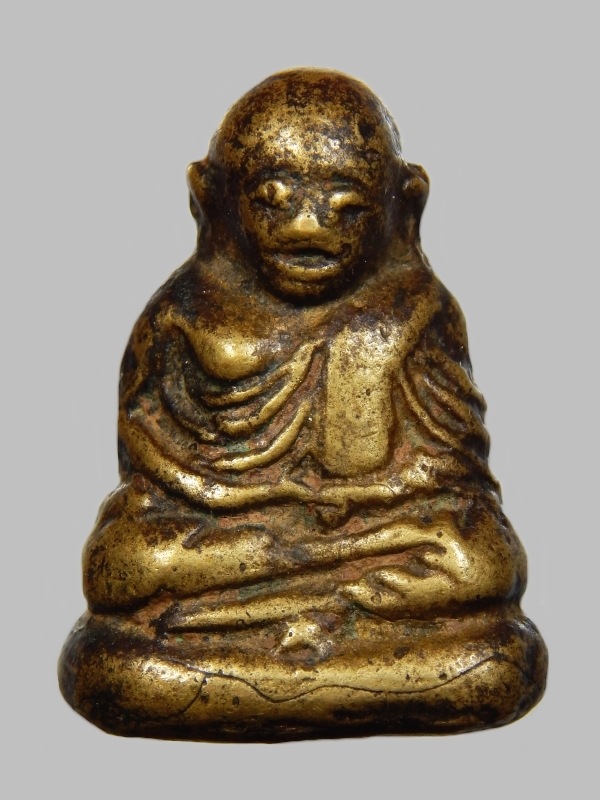 หลวงพ่อเงิน พิมพ์ขี้ตา วัดบางคลาน กรุวัดท้ายน้ำ พิมพ์นิยม เนื้อทองผสม