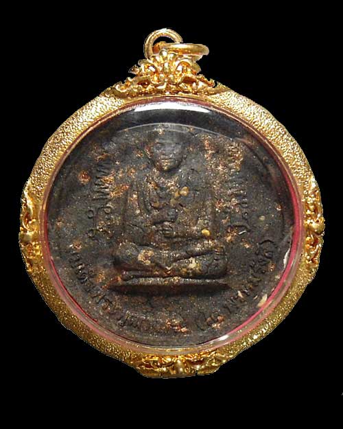เคาะเดียว @@@ สมเด็จพระพุฒาจารย์โต จตุคาม เนื้อว่าน ฝังเม็ดเก่า เม็ดพระธาตุ ตลับทองชุบ