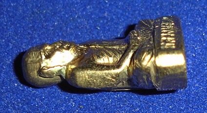 รูปเหมือนปั๊มหลวงพ่อเงิน บางคลาน ปี 15 ออกวัดท้ายน้ำ พิมพ์หน้าแก่ ว.ไม่มีขีด หลังตะไบ