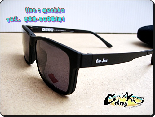  กรอบแว่นตา Cooper **ของแท้ ** ทรงกรอบเต็มสีดำ มีคลิปกันแดด 