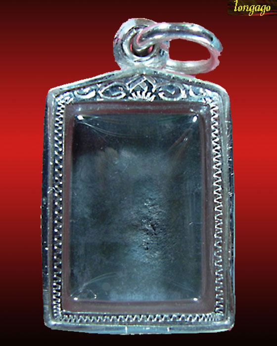 สมเด็จบ่อเงินบ่อทองพิมพ์คะแนน หลวงปู่นาม วัดน้อยชมภู่ เลี่ยมเงินชุบทองคำขาว พร้อมใช้