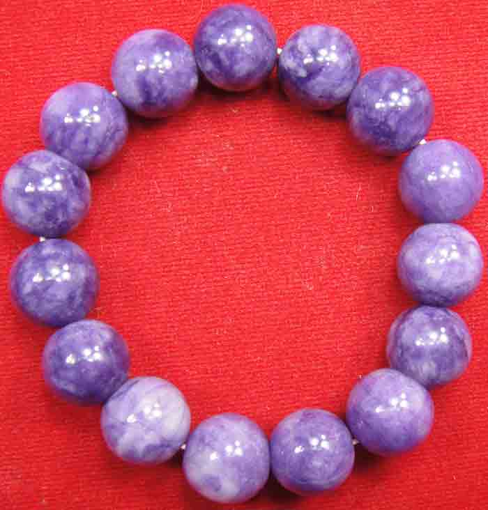 ***วัดใจ***สร้อยหินมงคลอเมทิสต์ (Amethyst) ขนาดเม็ดใหญ่ๆ 13 มิล สวยๆ