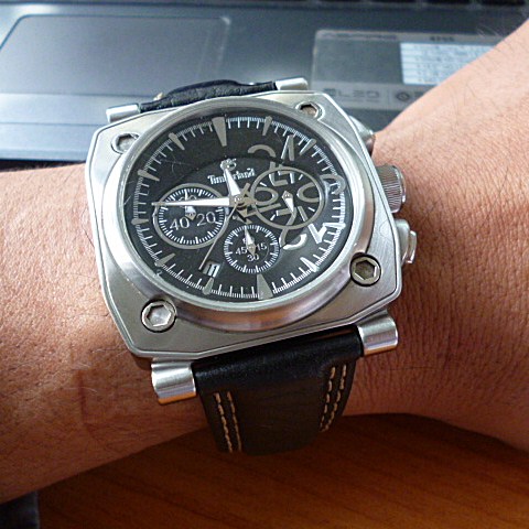 Timberland man's leather watch QT7121103