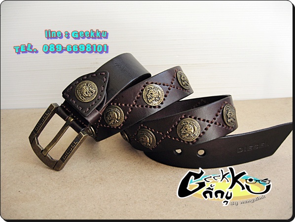 เข็มขัด Diesel หนังแท้ทั้งเส้น