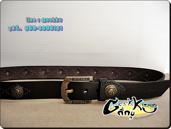 เข็มขัด Diesel หนังแท้ทั้งเส้น