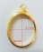 กรอบทองห่วงเชื่อม ใส่เหรียญลป.ทิมเจริญพรบน ปรกแปดรอบปรกไตรมาสปิดตา ลป.แก้ว หนัก 2.6 ราคา 3400