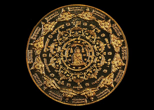 เหรียญจตุคามรามเทพ รุ่นมหาเทวโพธิสัตว์ สุวรรณภูมิ เนื้อทองแดงนอก ขนาด 3.2 CM พ.ศ.2550