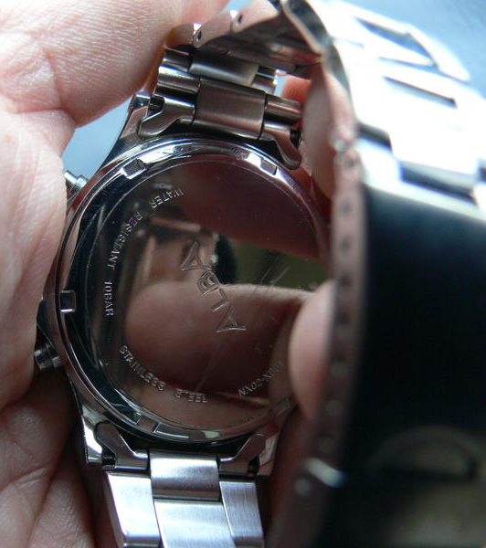 นาฬิกา Alba ของแท้ Stainless Steel หน้าน้ำเงินเข็มขาว ,สองระบบ ทรงสปอร์ต 