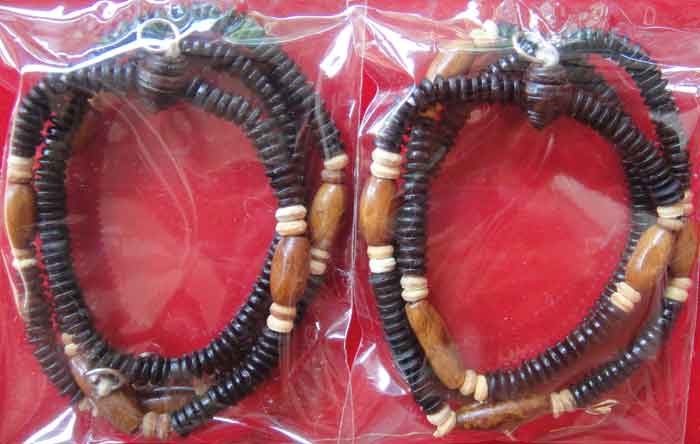 (((วัดใจเคาะเดียว10 บาทแดง)))สร้อยผสมเม็ดกะลาตาเดียว+หัวกลางไม้มงคล ความยาว ๒๖ นิ้ว แบบ ๓ ห่วง ๒ เส้