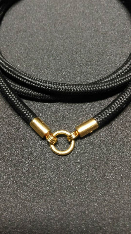 มือ 2 สร้อยเชือกร่มข้อทองคำขนาด 4.0 มิล ความยาว 24 นิ้ว