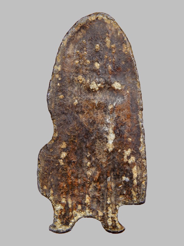 พระร่วงยืน เท้าถ่าง กรุวัดปราสาทเมืองสิงห์ จ.กาญจนบุรี