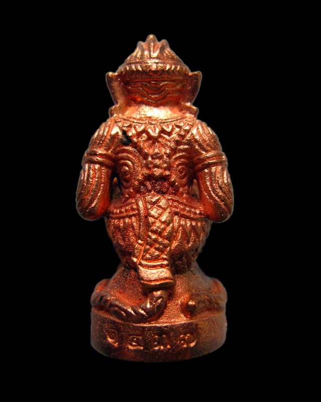 หนุมานมหาปราบไพรี หลวงปู่บัว ถามโก เนื้อทองแดงนอก ก้นอุดผงผสมสีผึ้งหลวงปู่บัว กล่องเดิม