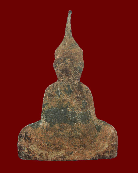 พระท่ากระดาน เนื้อตะกั่วสนิมแดง วัดบ้านทอง(ท่าล้อ) กาญจนบุรี