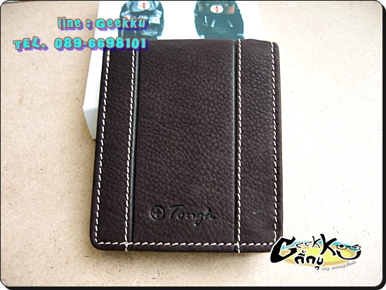 กระเป๋าตังค์ (T010) หนังแท้สีดำ