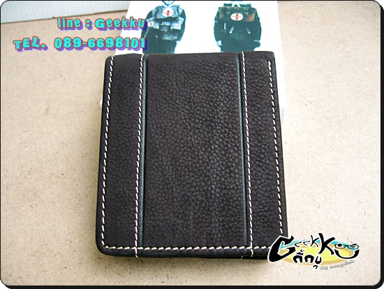 กระเป๋าตังค์ (T010) หนังแท้สีดำ