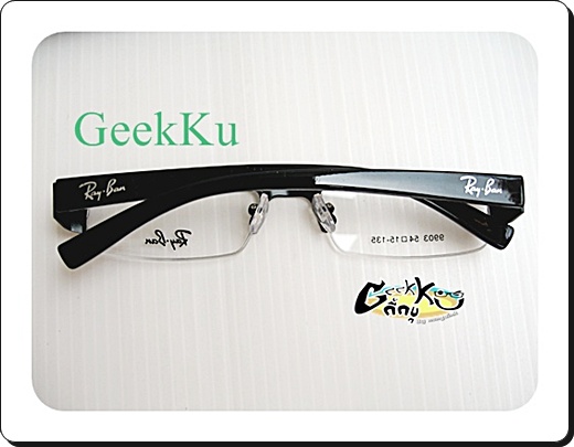 กรอบแว่น Ray Ban (RB1) ทรงครึ่งกรอบสีดำ 