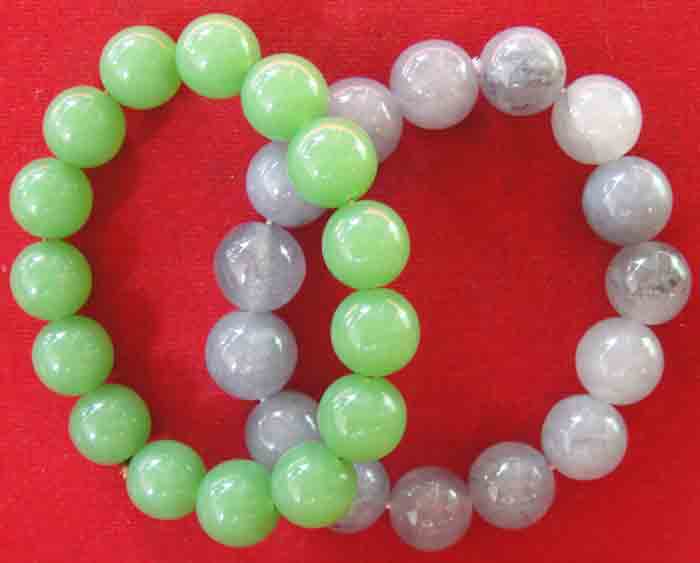 (((วัดใจเคาะเดียวแดง)))สร้อยข้อมือหินอัญมณี (Lucky stone)" แก้ปีชง 2558 ขนาด 13 ม.ม. สวยจริง ถูกๆ...