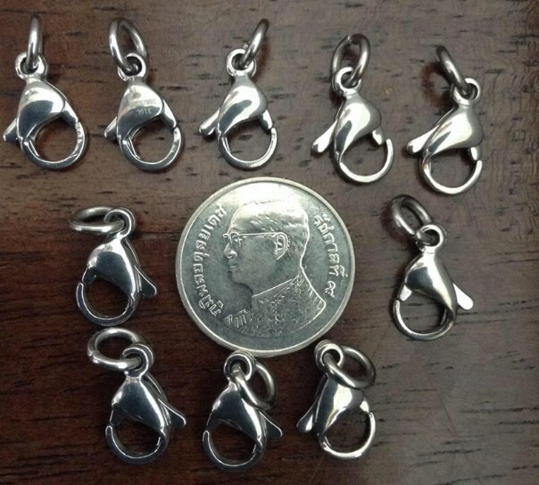 สปริงก้ามปู แบบ สแตนเลสห่วง แข็งแรง หมดกังวล จำนวน 10 ตัว 1 80 บาท ส่งฟรี ขนาด 0.6มม ยาว 