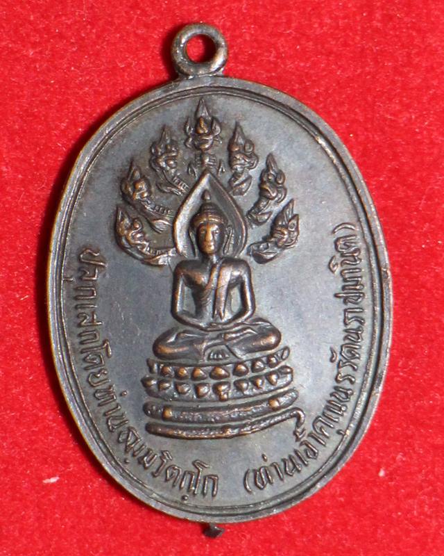 เหรียญนาคปรกจเร บล๊อกดาวกระจาย ท่านเจ้าคุณนรฯ เนื้อทองแดง วัดเทพศิรินทรฯ ปี 13